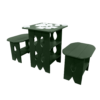 Tic Tac Toe Game Table evergreen