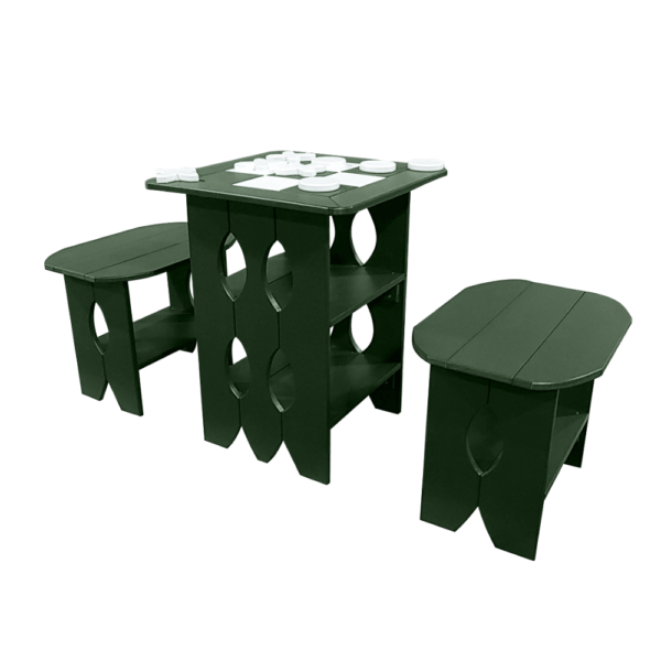 Tic Tac Toe Game Table evergreen