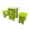 Tic Tac Toe Game Table limegreen