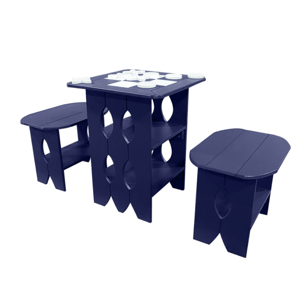 Tic Tac Toe Game Table patriotblue