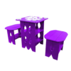 Tic Tac Toe Game Table purple