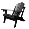 Traditional Adirondack Folding Chair Fan Back black