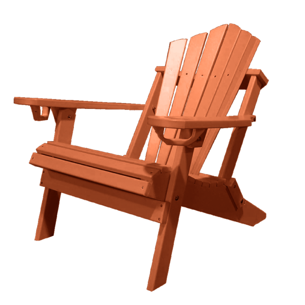 Traditional Adirondack Folding Chair Fan Back cedar