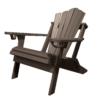 Traditional Adirondack Folding Chair Fan Back darkbrown