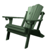 Traditional Adirondack Folding Chair Fan Back evergreen