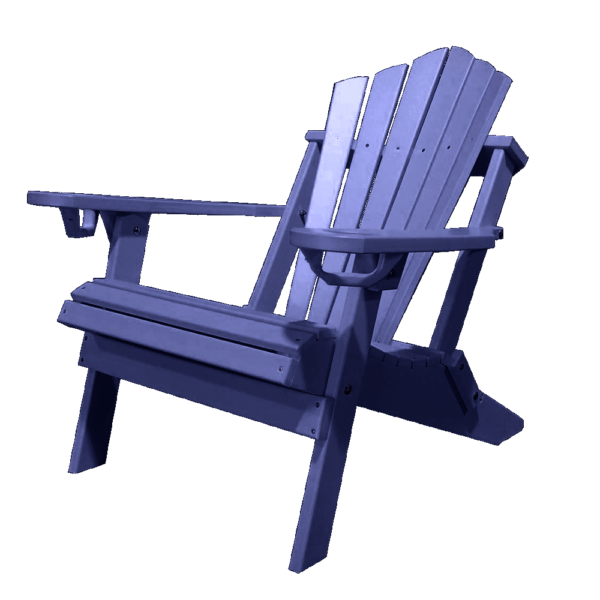 Traditional Adirondack Folding Chair Fan Back patriotblue