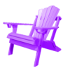 Traditional Adirondack Folding Chair Fan Back purple