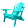 Traditional Adirondack Folding Chair Fan Back teal