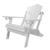 Traditional Adirondack Folding Chair Fan Back white
