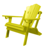 Traditional Adirondack Folding Chair Fan Back yellow