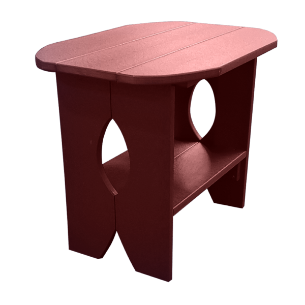 V Bottom Table burgundy