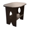 V Bottom Table darkbrown