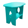 V Bottom Table teal