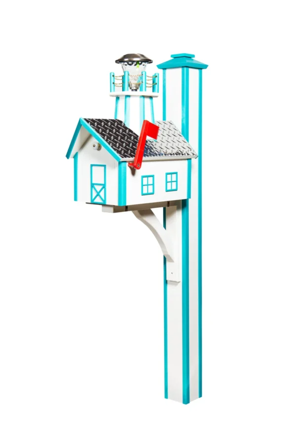Polydeluxelighthousemailboxdiamondplateroof postsleevewhite arubablue 116e5bf4 1920w scaled