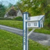 Polydeluxelighthousemailboxdiamondplateroof postsleevewhite arubablue 22b719b8 1920w scaled