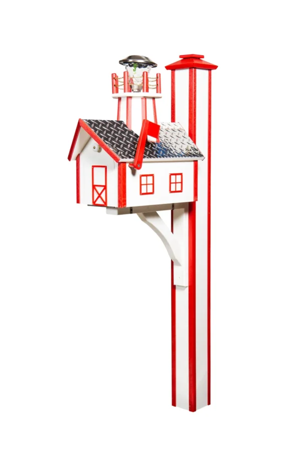 Polydeluxelighthousemailboxdiamondplateroof postsleevewhite cardinalred c51d286d 1920w scaled