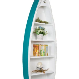 bookshelf rowboat large aruba white