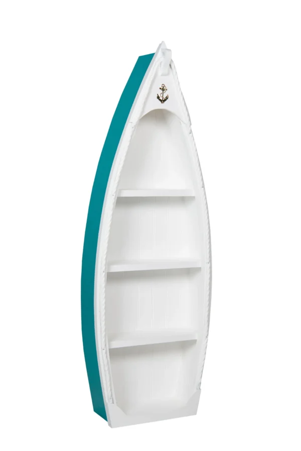 bookshelf rowboat large aruba white