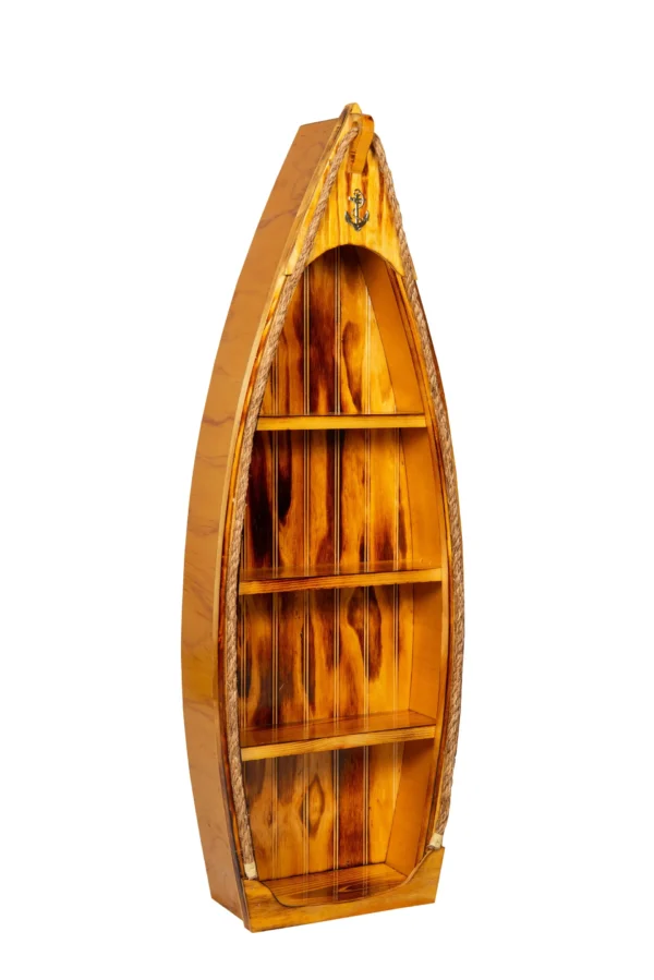 bookshelf rowboat small varnished