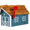 woodmailboxcedarroofblue white1 1920w