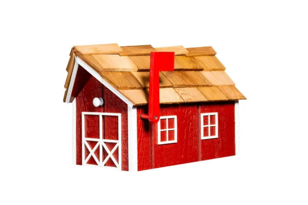 woodmailboxcedarroofcardinalred white 1920w
