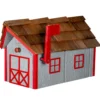 woodmailboxcedarroofgray cardinalred 1920w